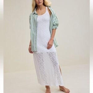 NWT Aerie vintage White Lace Sleeveless Dress